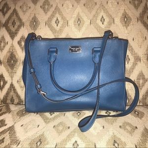 Blue Michael Kors Purse